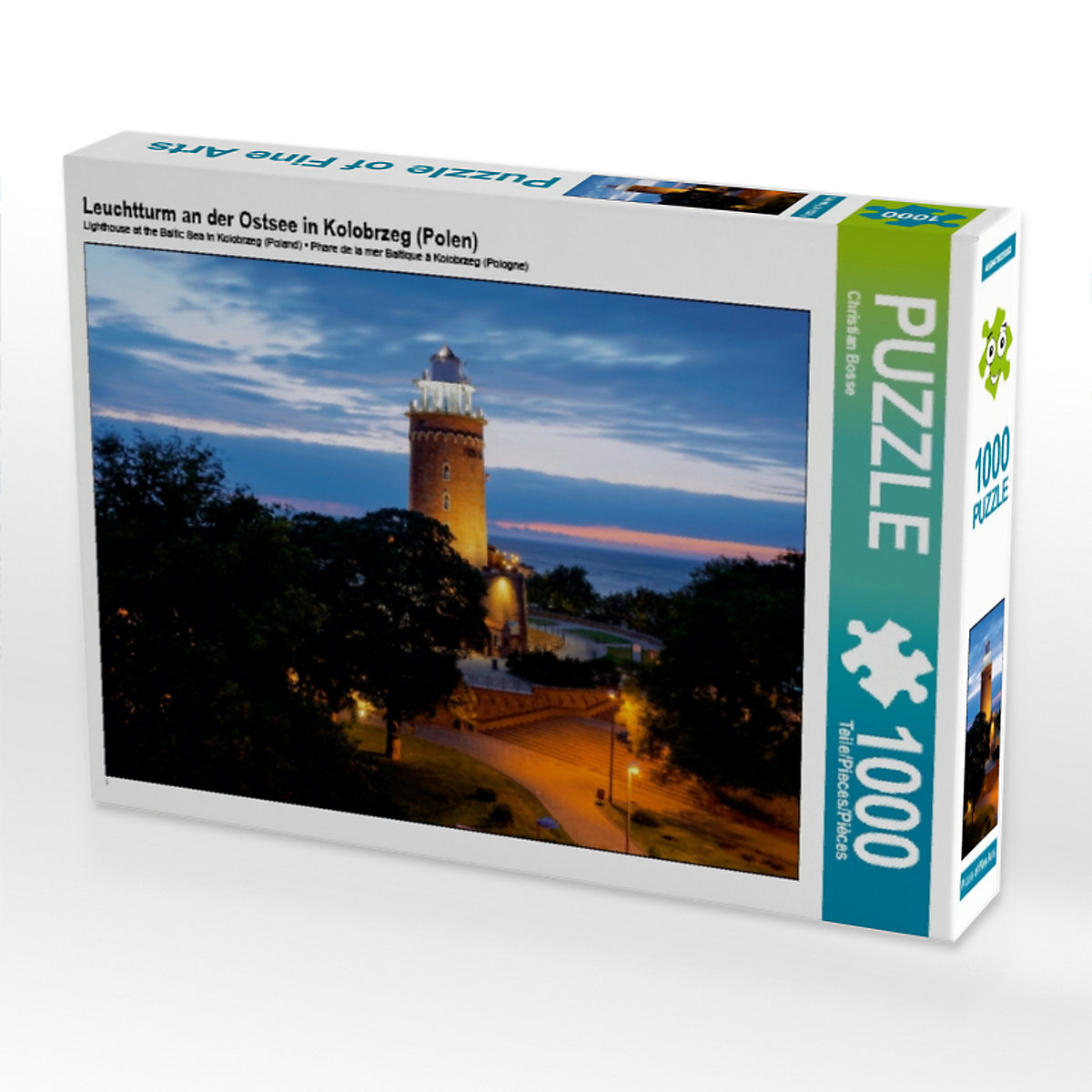 CALVENDO® Puzzle CALVENDO Puzzle Leuchtturm an der Ostsee in Kolobrzeg (Polen) 1000 Teile Foto-Puzzle für glückliche Stunden