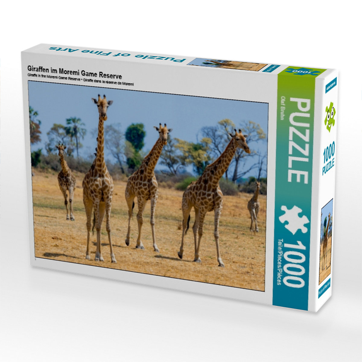 CALVENDO® Puzzle CALVENDO Puzzle Giraffen im Moremi Game Reserve 1000 Teile Foto-Puzzle für glückliche Stunden