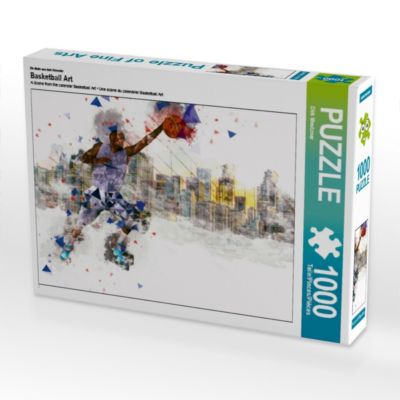 CALVENDO® Puzzle CALVENDO Puzzle Basketball Art 1000 Teile Foto-Puzzle für glückliche Stunden
