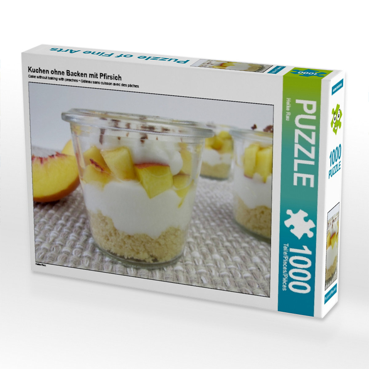 CALVENDO® Puzzle CALVENDO Puzzle Kuchen ohne Backen mit Pfirsich 1000 Teile Foto-Puzzle für glückliche Stunden