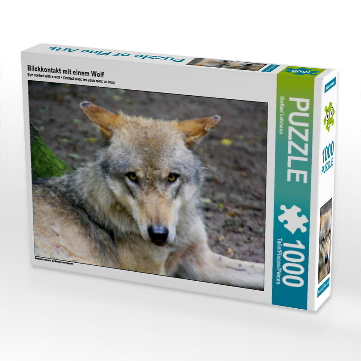 CALVENDO® Puzzle CALVENDO Puzzle Blickkontakt mit einem Wolf 1000 Teile Foto-Puzzle für glückliche Stunden