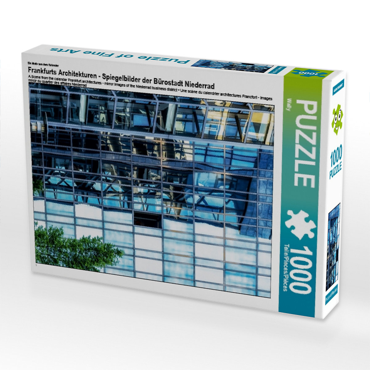 CALVENDO® Puzzle CALVENDO Puzzle Frankfurts Architekturen Spiegelbilder der Bürostadt Niederrad 1000 Teile Foto-Puzzle für glückliche Stunden
