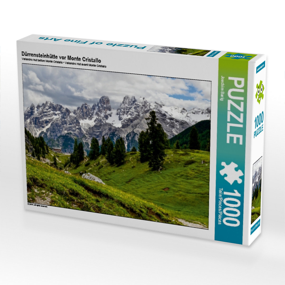 CALVENDO® Puzzle CALVENDO Puzzle Dürrensteinhütte vor Monte Cristallo 1000 Teile Foto-Puzzle für glückliche Stunden