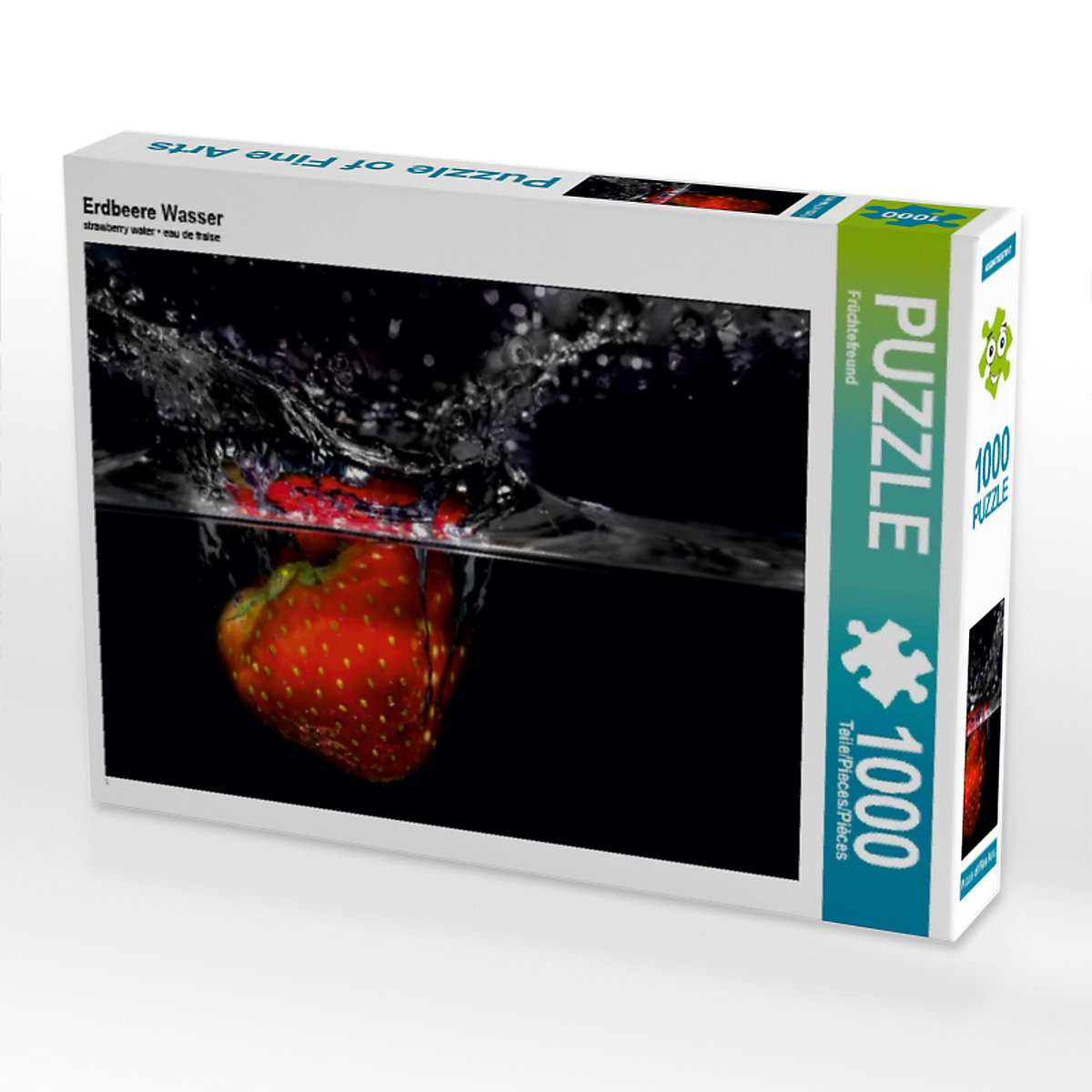 CALVENDO® Puzzle CALVENDO Puzzle Erdbeere Wasser 1000 Teile Foto-Puzzle für glückliche Stunden