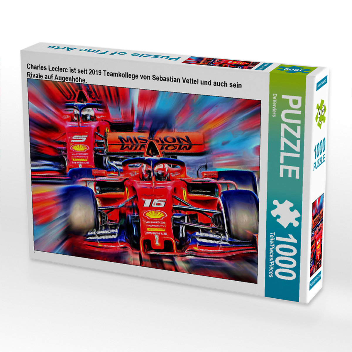 CALVENDO® Puzzle CALVENDO Puzzle Charles Leclerc ist seit 2019 Teamkollege von Sebastian Vettel und auch sein Rivale auf Augenhöhe. 1000 Teile Foto-Puzzle für glückliche Stunden