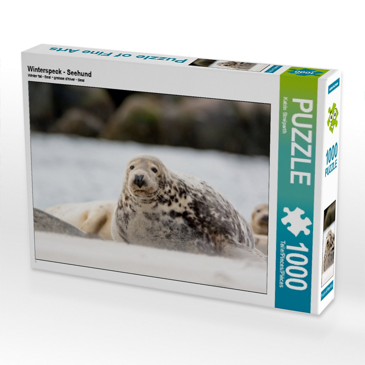 CALVENDO® Puzzle CALVENDO Puzzle Winterspeck Seehund 1000 Teile Foto-Puzzle für glückliche Stunden
