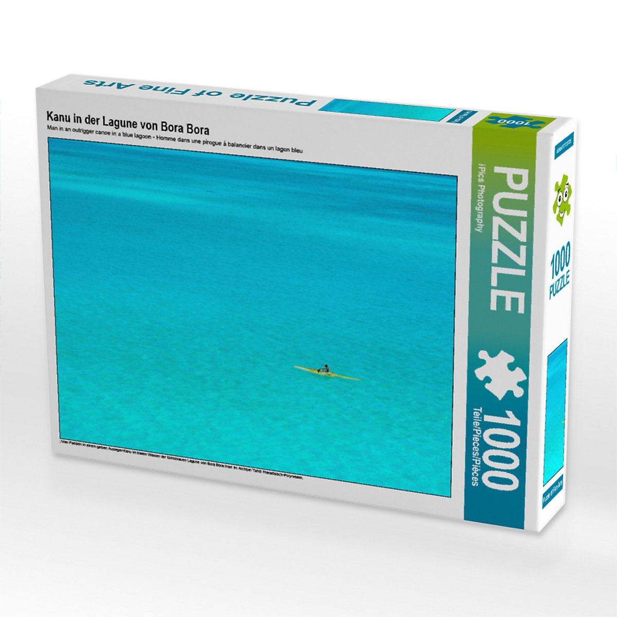 CALVENDO® Puzzle CALVENDO Puzzle Kanu in der Lagune von Bora Bora 1000 Teile Foto-Puzzle für glückliche Stunden