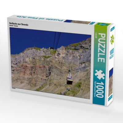 CALVENDO® Puzzle CALVENDO Puzzle Seilbahn zur Seceda 1000 Teile Foto-Puzzle für glückliche Stunden