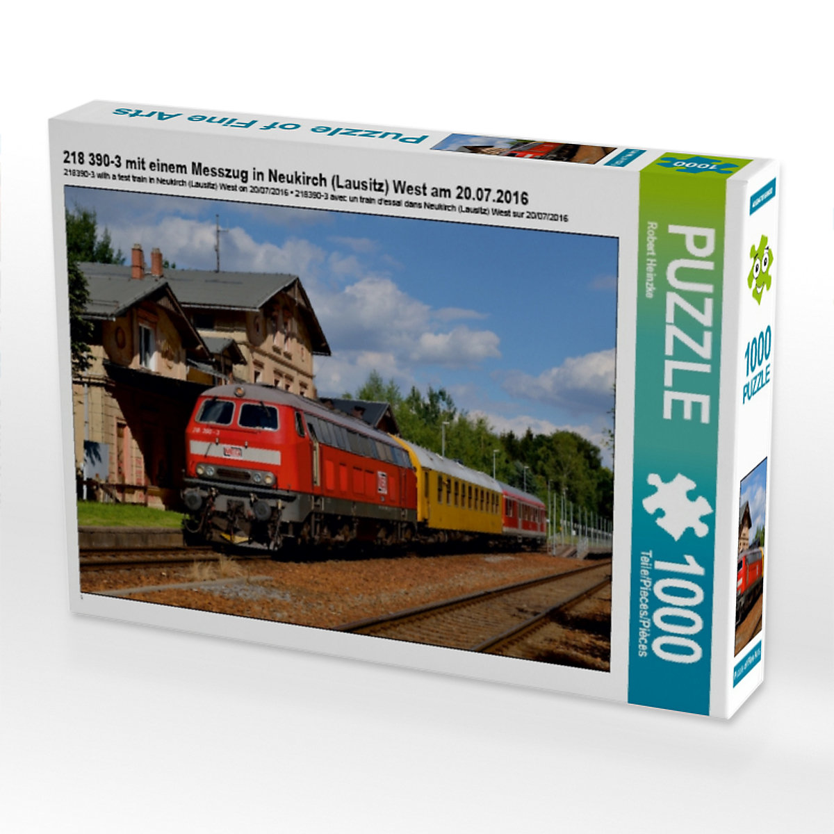 CALVENDO® Puzzle CALVENDO Puzzle 218 390-3 mit einem Messzug in Neukirch (Lausitz) West am 20.07.2016 1000 Teile Foto-Puzzle für glückliche Stunden