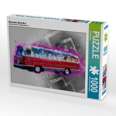 CALVENDO® Puzzle CALVENDO Puzzle Mercedes Benz Bus 1000 Teile Foto-Puzzle für glückliche Stunden