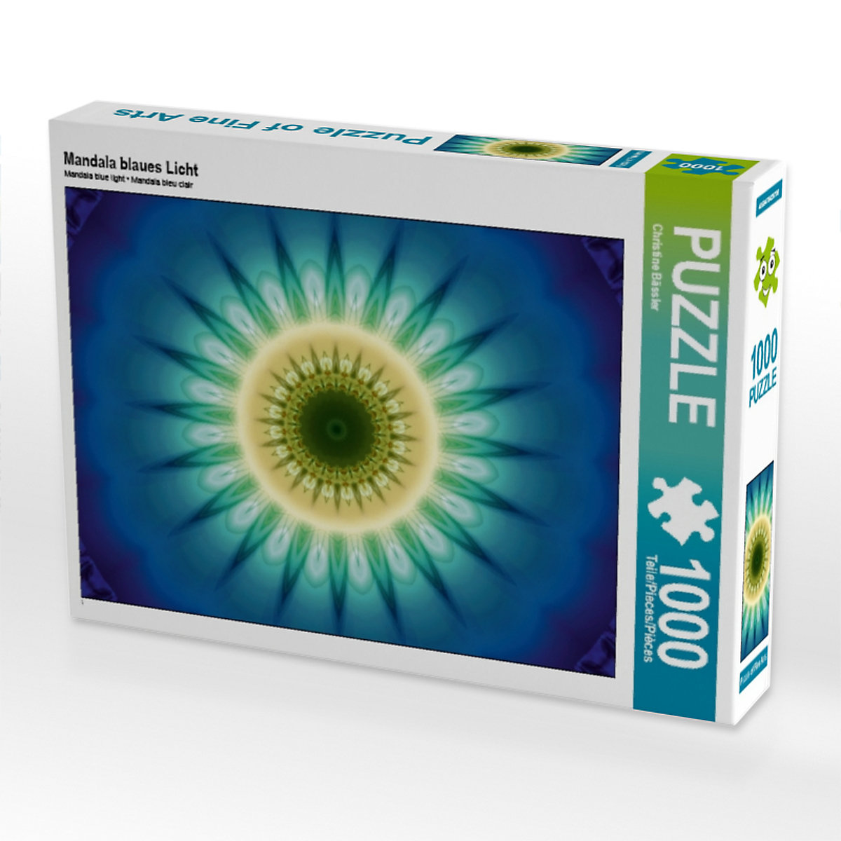 CALVENDO® Puzzle CALVENDO Puzzle Mandala blaues Licht 1000 Teile Foto-Puzzle für glückliche Stunden