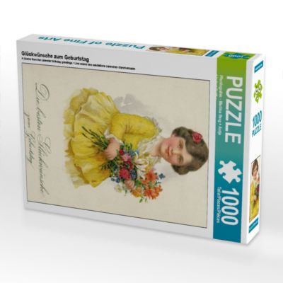 CALVENDO® Puzzle CALVENDO Puzzle Glückwünsche zum Geburtstag 1000 Teile Foto-Puzzle für glückliche Stunden