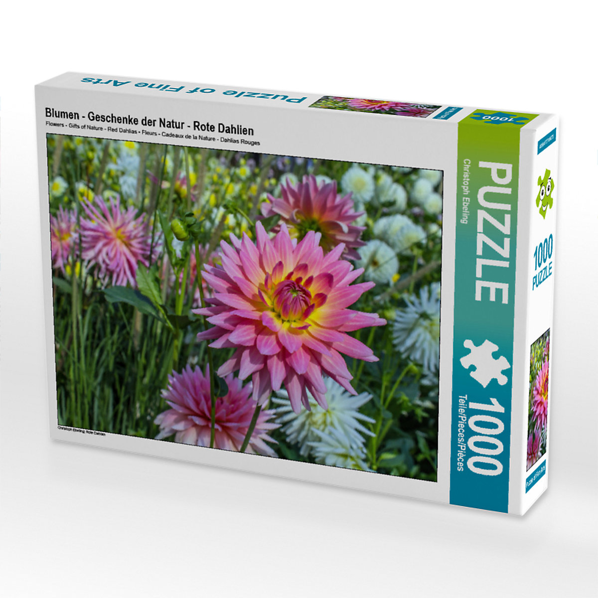 CALVENDO® Puzzle CALVENDO Puzzle Blumen Geschenke der Natur Rote Dahlien 1000 Teile Foto-Puzzle für glückliche Stunden