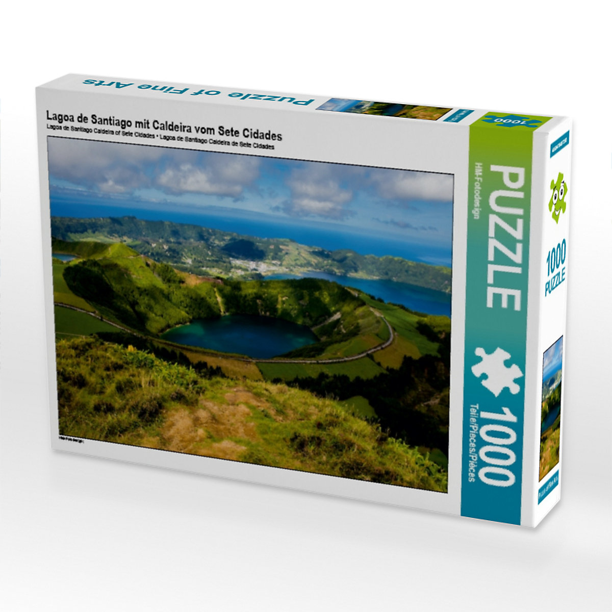 CALVENDO® Puzzle CALVENDO Puzzle Lagoa de Santiago mit Caldeira vom Sete Cidades 1000 Teile Foto-Puzzle für glückliche Stunden