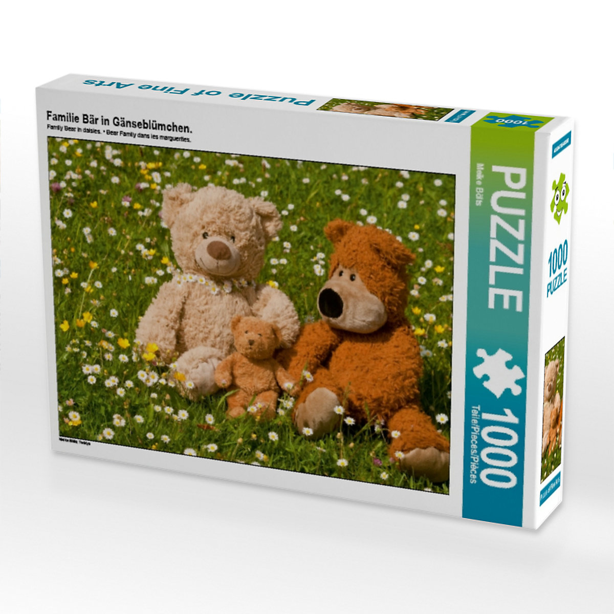 CALVENDO® Puzzle CALVENDO Puzzle Familie Bär in Gänseblümchen. 1000 Teile Foto-Puzzle für glückliche Stunden