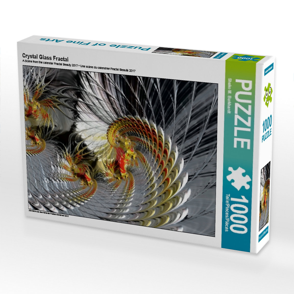 CALVENDO® Puzzle CALVENDO Puzzle Crystal Glass Fractal 1000 Teile Foto-Puzzle für glückliche Stunden