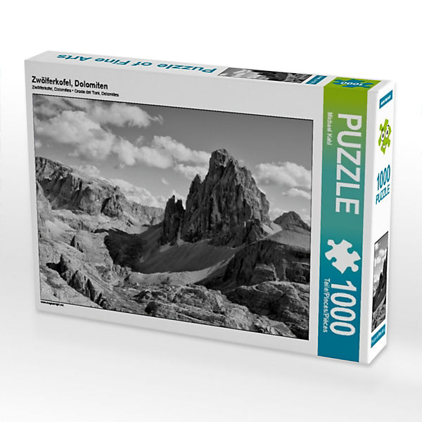 Puzzle CALVENDO Puzzle Zwölferkofel, Dolomiten - 1000 Teile Foto-Puzzle für glückliche Stunden