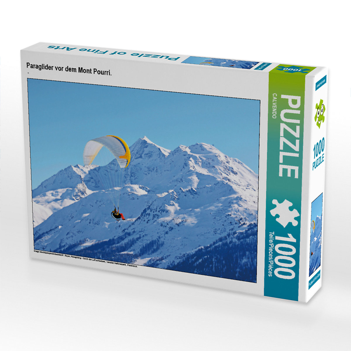 CALVENDO® Puzzle CALVENDO Puzzle Paraglider vor dem Mont Pourri. 1000 Teile Foto-Puzzle für glückliche Stunden