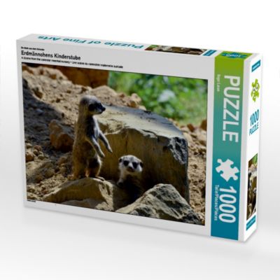 CALVENDO® Puzzle CALVENDO Puzzle Erdmännchens Kinderstube 1000 Teile Foto-Puzzle für glückliche Stunden