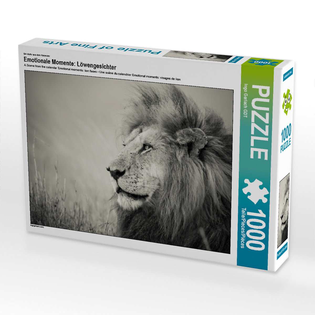 CALVENDO® Puzzle CALVENDO Puzzle Emotionale Momente: Löwengesichter 1000 Teile Foto-Puzzle für glückliche Stunden