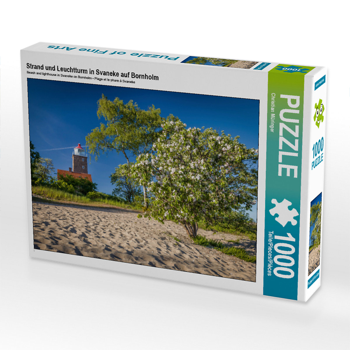 CALVENDO® Puzzle CALVENDO Puzzle Strand und Leuchtturm in Svaneke auf Bornholm 1000 Teile Foto-Puzzle für glückliche Stunden