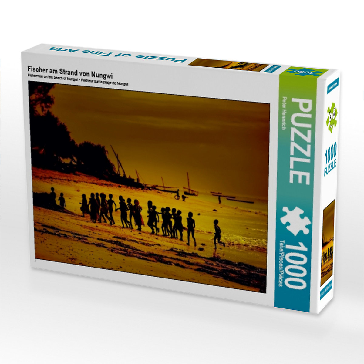 CALVENDO® Puzzle CALVENDO Puzzle Fischer am Strand von Nungwi 1000 Teile Foto-Puzzle für glückliche Stunden