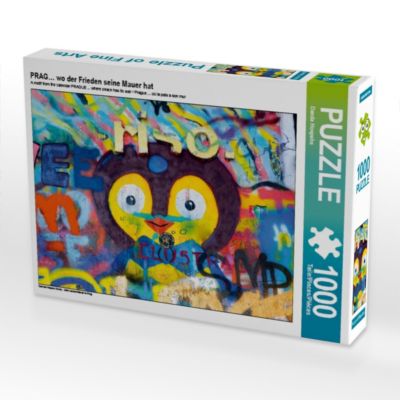CALVENDO® Puzzle CALVENDO Puzzle PRAG… wo der Frieden seine Mauer hat 1000 Teile Foto-Puzzle für glückliche Stunden