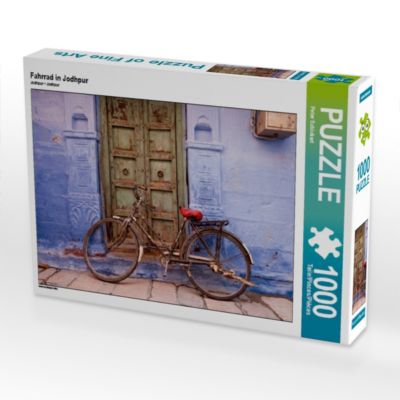 CALVENDO® Puzzle CALVENDO Puzzle Fahrrad in Jodhpur 1000 Teile Foto-Puzzle für glückliche Stunden