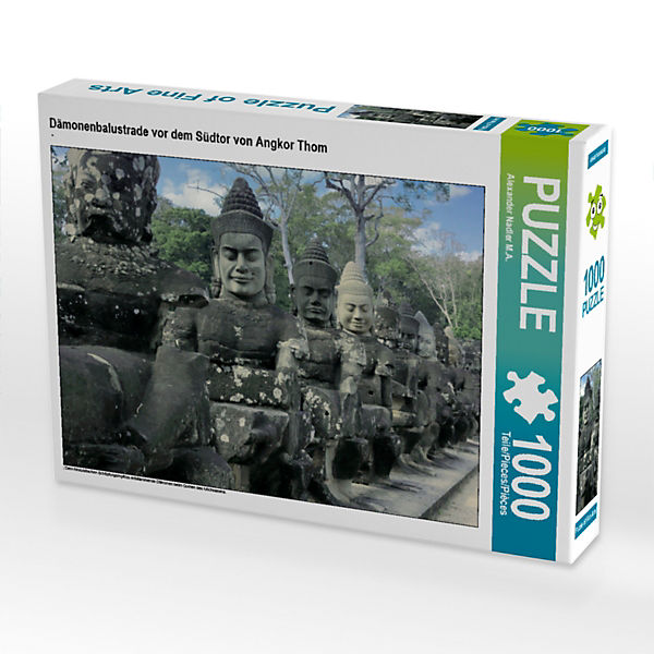 Puzzle CALVENDO Puzzle Dämonenbalustrade vor dem Südtor von Angkor Thom - 1000 Teile Foto-Puzzle für glückliche Stunden