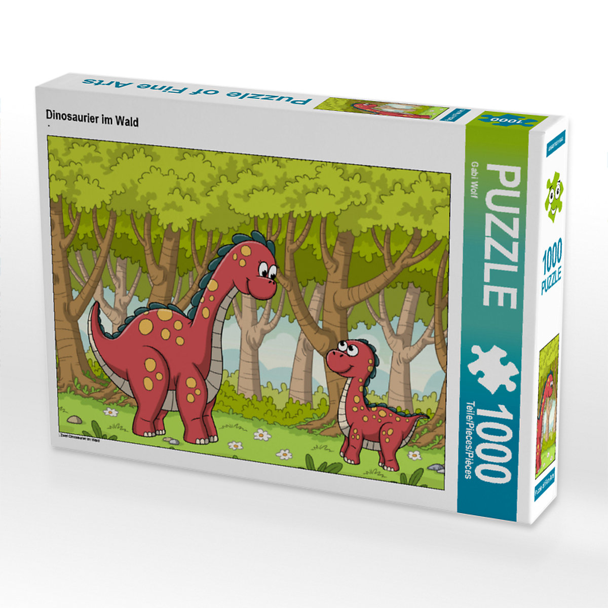 CALVENDO® Puzzle CALVENDO Puzzle Dinosaurier im Wald 1000 Teile Foto-Puzzle für glückliche Stunden