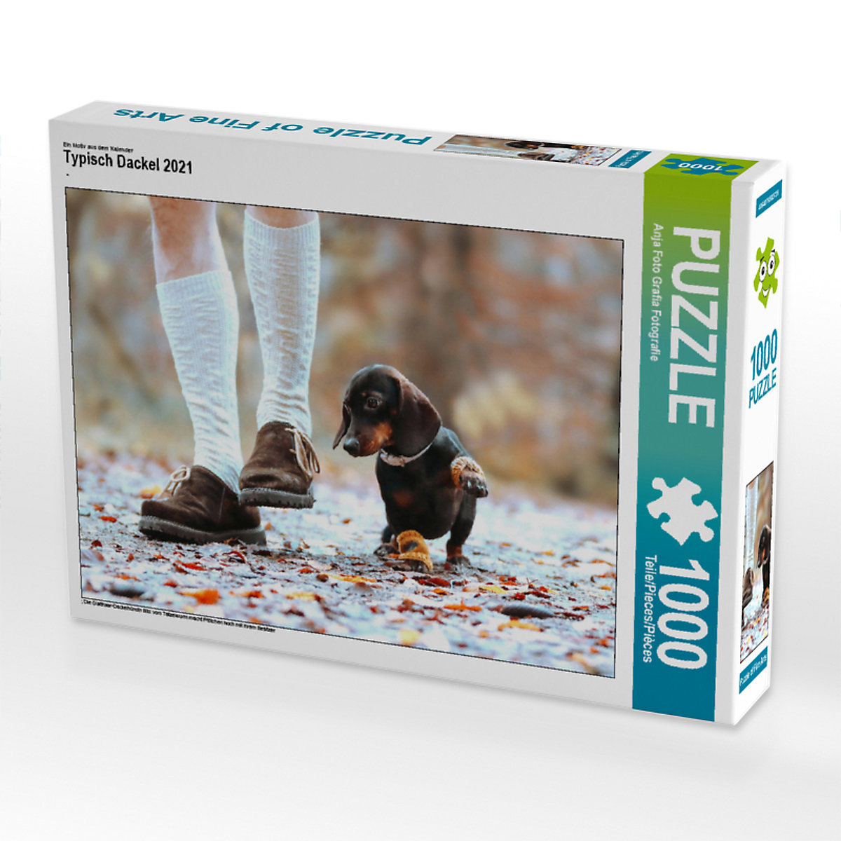 CALVENDO® Puzzle CALVENDO Puzzle Typisch Dackel 2021 1000 Teile Foto-Puzzle für glückliche Stunden