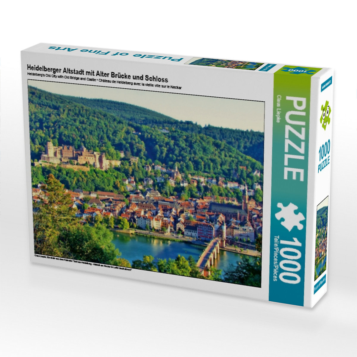CALVENDO® Puzzle CALVENDO Puzzle Heidelberger Altstadt mit Alter Brücke und Schloss 1000 Teile Foto-Puzzle für glückliche Stunden