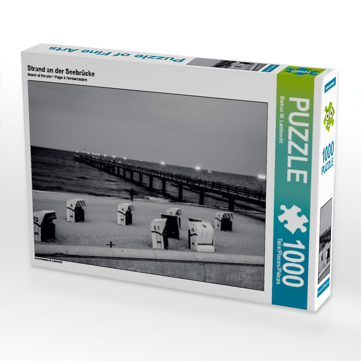 CALVENDO® Puzzle CALVENDO Puzzle Strand an der Seebrücke 1000 Teile Foto-Puzzle für glückliche Stunden