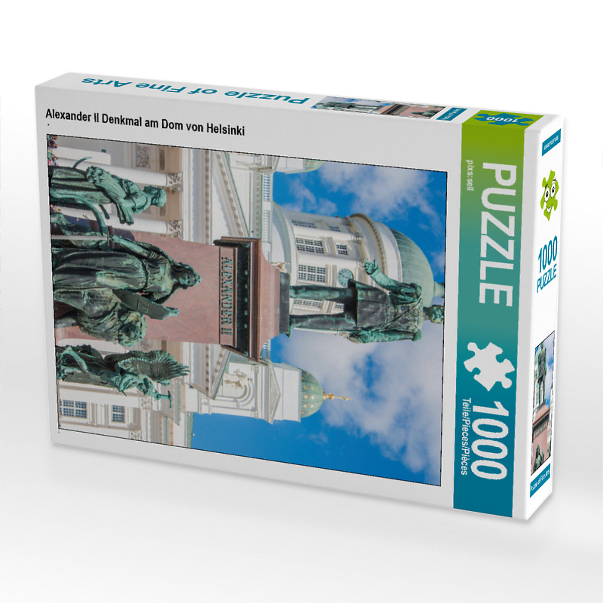 CALVENDO® Puzzle CALVENDO Puzzle Alexander II Denkmal am Dom von Helsinki 1000 Teile Foto-Puzzle für glückliche Stunden