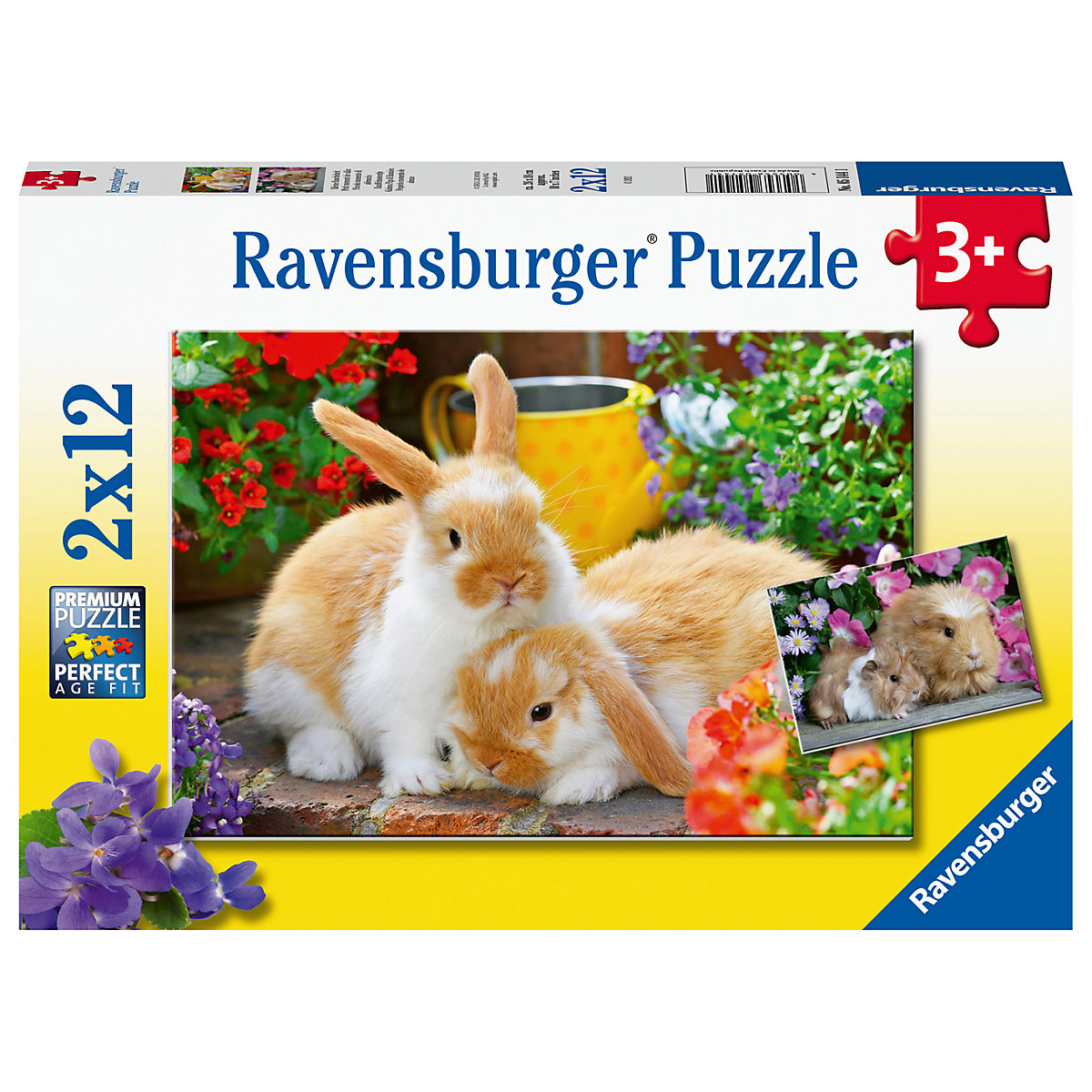 Ravensburger Puzzle Kleine Kuschelzeit 2 x 12 Teile