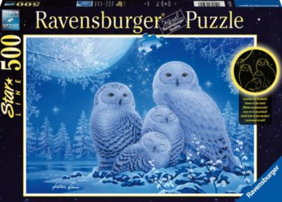 Jumbo 18859 Puzzle 1000 Teile  Eulen im Mondlicht Owls in the Moonlight 