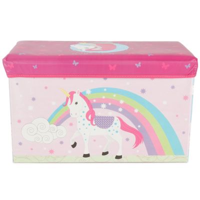 Aufbewahrungsbox mit Deckel Kinder Spielzeugkiste 60L faltbar