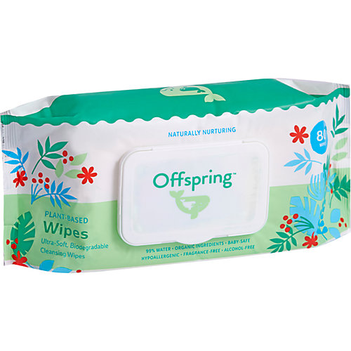 Биоразлагаемые влажные салфетки Offspring 80 шт от Offspring
