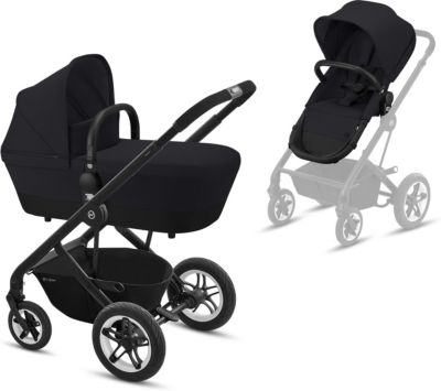 Kombi Kinderwagen TALOS S, 2in1, Deep Black/ black