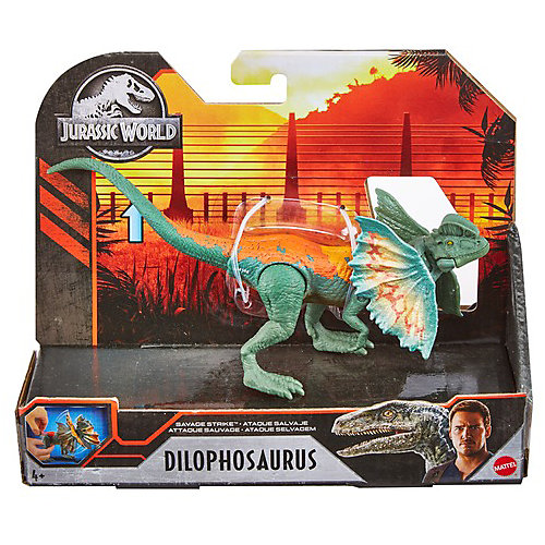 Базовая фигурка динозавра Jurassic World Дилофозавр от Mattel