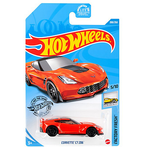Базовая машинка Hot Wheels Corvette C7 Z06 от Mattel