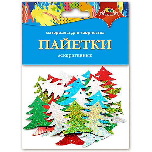 Пайетки декоративные Апплика "Елочки" от АппликА