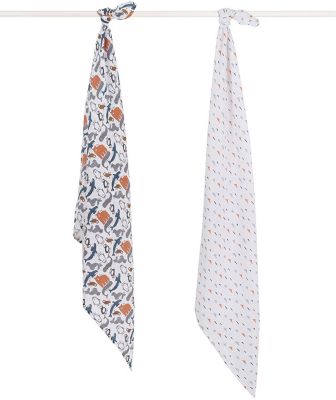 Mullwindeln groß, 115 x 115 cm, Polar 2er Set 2