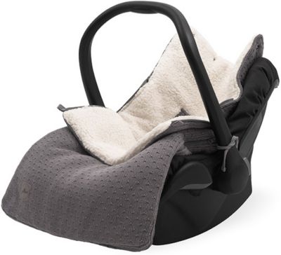 Fußsack für Kinderwagen und Babyschal, Bliss knit storm grey 2