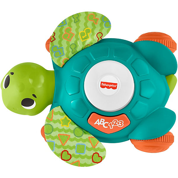 Fisher-Price BlinkiLinkis Meeres-Schildkröte, Baby-Spielzeug mit Musik