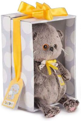 Мягкая игрушка Budi Basa Кот Басик Baby в бархатном кашне, 20 см от Budi Basa