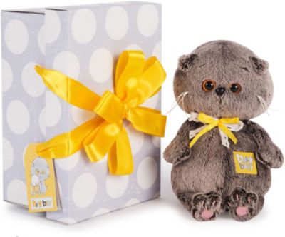 Мягкая игрушка Budi Basa Кот Басик Baby в бархатном кашне, 20 см от Budi Basa