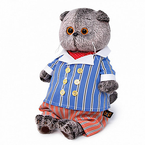 Мягкая игрушка Budi Basa Кот Басик в полосатом костюме, 19 см от Budi Basa