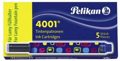 Tintenpatrone 4001® LTP/F/5, f. Lamy Füllhalter, königsblau, Etui mit 5 Patronen Füller mehrfarbig