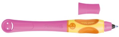 Tintenschreiber griffix T2BEL,  pink, Packung mit 1 Stück + 2 Patronen Füller